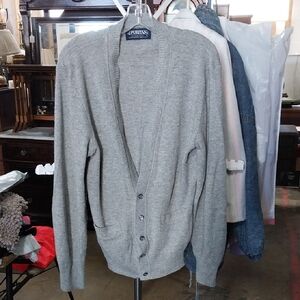 Puritan Men's Light Gray Cardigan Sweater